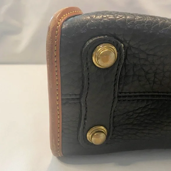 Vintage Dooney & Bourke All Weather Leather Top Zip Bag - Picture 3 of 16